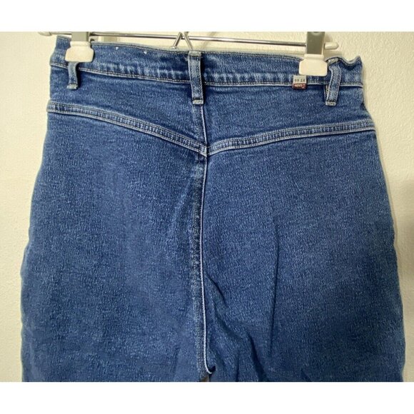 Route 66 Women Size 11/12 Blue Denim Capris 27X17.5” Stretch High Rise - Picture 7 of 9